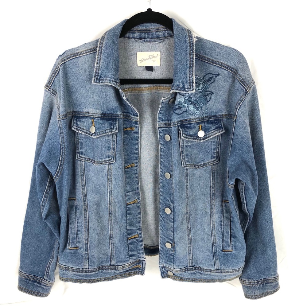 Universal Thread Distressed Denim Jacket